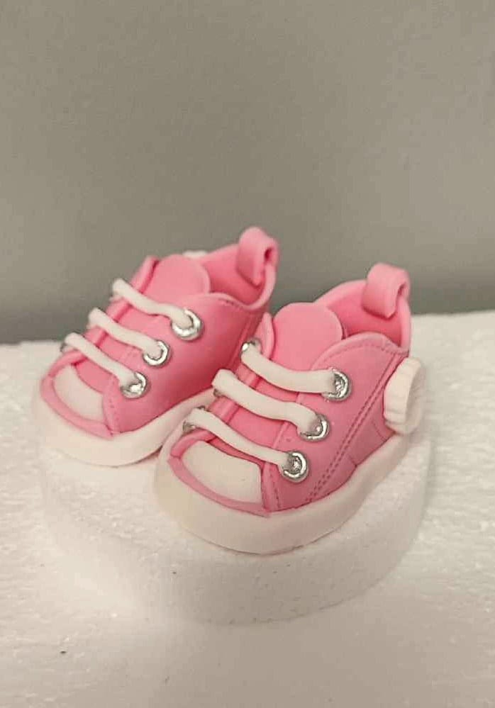 Cukorfigura - Rózsaszín baba cipők
